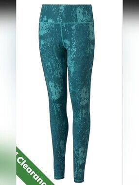 Puma Teal Patterned Golf Print Women's Leggings